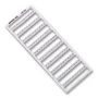 MARKER CARD, HORIZ, 21-30, 10PCS 248-504