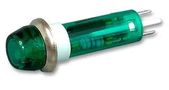 NEON INDICATOR, GREEN, 125V IND5032405-125-T/GRN