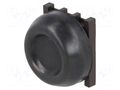 Switch: push-button; 30mm; Stabl.pos: 1; black; none; IP66; KP6 ABB KP6-40B