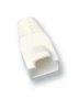 BOOT, RJ45, WHITE, PK8 RJ45SRB-WHITE