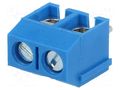 Connector: PCB terminal block; terminal; 16A; 250V; angled 90° ADAM TECH EBBA-02-C-SS-BU
