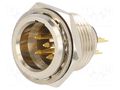 Connector: XLR mini; socket; male; PIN: 5; soldering; 4A; 0.5mm2 AMPHENOL AG5MCC