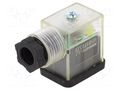 Connector: valve connector; plug; form B; 10mm; female; PIN: 3; 24V MURRELEKTRONIK 7000-29565-0000000