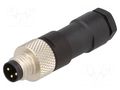 Connector: M8; male; PIN: 3; 60V; IP67; straight; for cable; plug MURRELEKTRONIK 7000-08401-0000000