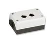 ENCLOSURE, PUSHBUTTON, 2HOLE, GREY M22-I2