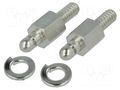 Spring lock set for D-Sub; cable-panel CONEC 16-002190