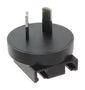 AC INPUT PLUG, AUSTRALIA, BLACK ACM PLUG AU