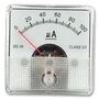 METER, 81X81MM, 0-100UA SD80/0-100UA