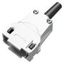 D SUB BACKSHELL, 180 DEG, SIZE DE D9000CTE50/AA