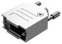 D SUB BACKSHELL, 180 DEG, SIZE DE D9000DTE50/AA