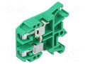 Splice terminal: rail; 57A; 690V; screw terminal; green; polyamide POKÓJ ZUG-G10-GN