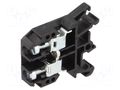 Splice terminal: rail; 57A; 690V; screw terminal; black; polyamide POKÓJ ZUG-G10-BK