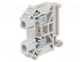 Splice terminal: rail; 41A; 1kV; screw terminal; grey; polyamide POKÓJ ZUG-6-GY