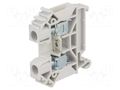 Splice terminal: rail; 41A; 1kV; screw terminal; grey; polyamide POKÓJ ZUG-6-GY