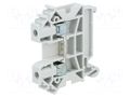 Splice terminal: rail; 32A; 1kV; screw terminal; grey; polyamide POKÓJ ZUG-4-GY
