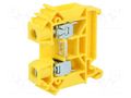 Splice terminal: rail; 57A; 1kV; screw terminal; yellow; polyamide POKÓJ ZUG-10-YE