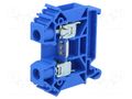 Splice terminal: rail; 57A; 1kV; screw terminal; blue; polyamide POKÓJ ZUG-10-BU