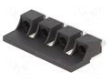 Screw bridge; black; ways: 4 POKÓJ ZKN-10-4-BK