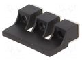 Screw bridge; black; ways: 3 POKÓJ ZKN-10-3-BK