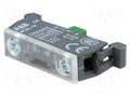 Contact block, microswitch; 22mm; front fixing; Contacts: NO ABB MCBL-10
