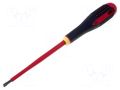 Screwdriver; insulated; slot; 5.5x1mm; Blade length: 125mm; 1kVAC BAHCO SA.BE8050S