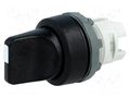 Switch: rotary; 22mm; Stabl.pos: 1; black; none; IP66; prominent ABB M2SS3-10B