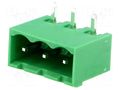 Connector: pluggable terminal block; socket; male; 15A; 300V; THT ADAM TECH EBQA-03-D-C