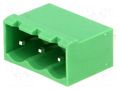 Connector: pluggable terminal block; socket; male; 15A; 300V; THT ADAM TECH EBPA-03-D-C