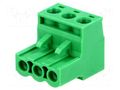 Connector: pluggable terminal block; plug; female; 15A; 300V; 1x3 ADAM TECH EBHA-03-C