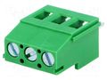Connector: PCB terminal block; terminal; 16A; 300V; angled 90° ADAM TECH EB147A-03-D