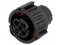Connector: circular; plug; female; 2.5mm System; PIN: 2; for cable TE Connectivity 1-967325-3