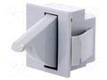 Switch: door; Pos: 2; SPDT; 5A/250VAC; Leads: connectors; Body: grey BULGIN AE-E3111CAGYGY