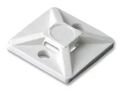 CABLE TIE MOUNT, WHITE, SCREW, PK100 151-28359