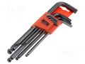 Wrench-set; hex key; Chrom-vanadium steel BAHCO SA.BE9770