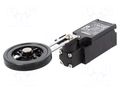 Limit switch; adjustable lever R 25-89mm, rubber rollerØ50mm OMRON D4N-1A2H