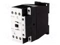 Contactor: 3-pole; NO x3; Auxiliary contacts: NC; 24VDC; 17A; 690V EATON ELECTRIC DILM17-01-24VDC