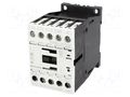 Contactor: 3-pole; NO x3; Auxiliary contacts: NO; 400VAC; 9A; DILM9 EATON ELECTRIC DILM9-10-400VAC