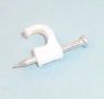 CABLE CLIP, ROUND, 5MM, WHT, PK100 CBT-7273