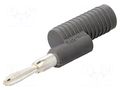 Connector: 4mm banana; plug; grey; non-insulated PHOENIX CONTACT RPS0201647