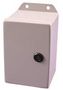 N4,12 ECLIPSE JR ENCLOSURE W/PANEL,6X6X4, STEEL, GRAY EJ664