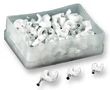 CABLE CLIP, POLYETHYLENE, 5MM, WHITE ROUND 5.0MM WHITE