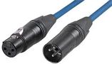 LEAD, XLR PLG-SKT, BLUE, 5M CABLE 5M BLUE