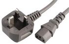 POWER CORD, UK-IEC 60320 C13, 3M, GREY PE01068