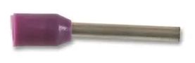 TERMINAL, WIRE FERRULE, 26AWG, VIOLET E0208-VIOLET