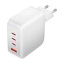 Wall charger, Vention, FEIW0-EU,  3xUSB-C, USB- A, 140W/140W/30W/18W, GaN (white), Vention FEIW0-EU