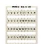 MARKING CARD, 1-50, BLACK ON WHITE 209-566