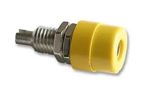 SOCKET, 4MM, PANEL, YELLOW, PK5 , BIL 20 930176103