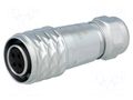 Connector: circular; plug; female; PIN: 4; IP67; SF12; 4÷6.5mm; 5A WEIPU SF1210/S4