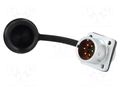 Connector: circular; socket; male; PIN: 6; IP67; SF12; 5A; 125V WEIPU SF1213/P6