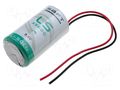 Battery: lithium; D; 3.6V; 17000mAh; non-rechargeable; cables SAFT SAFT-LS33600PR
